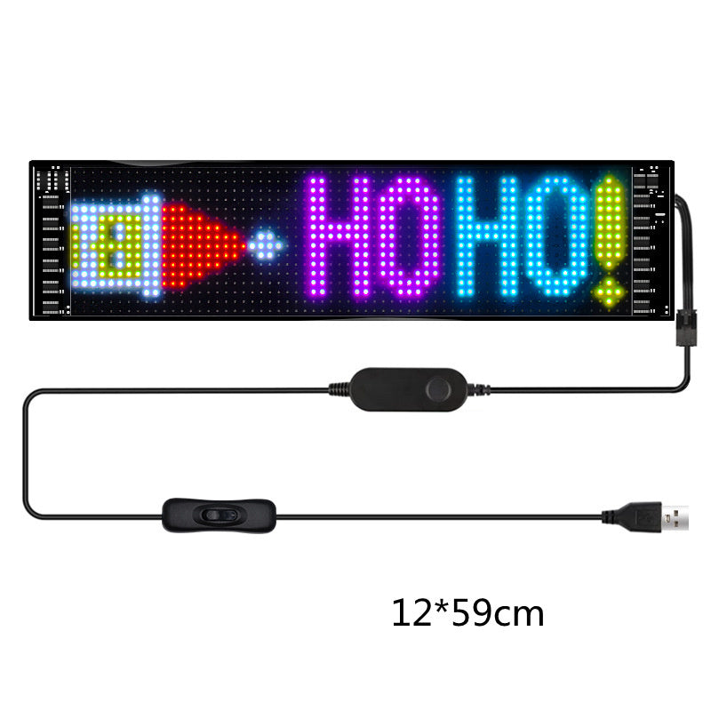 Programmable LED Ultra-thin Display Screen Car Sign