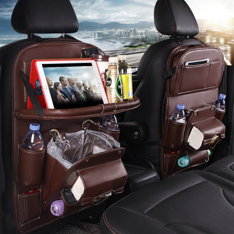 Waterproof PU Leather Backseat Hanging Storage Bag