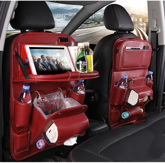 Waterproof PU Leather Backseat Hanging Storage Bag