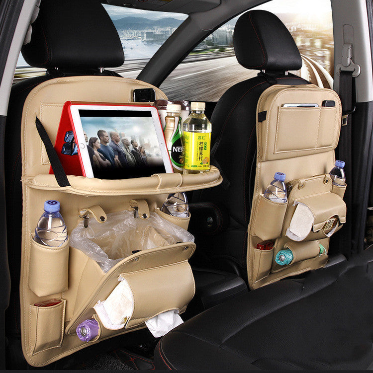 Waterproof PU Leather Backseat Hanging Storage Bag