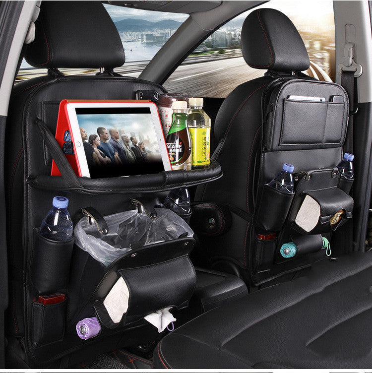 Waterproof PU Leather Backseat Hanging Storage Bag