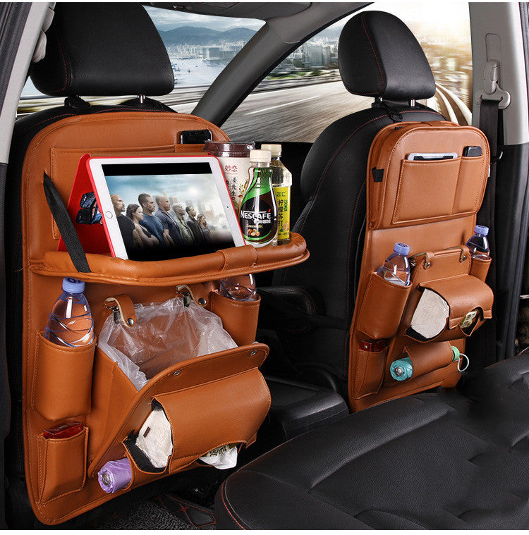 Waterproof PU Leather Backseat Hanging Storage Bag