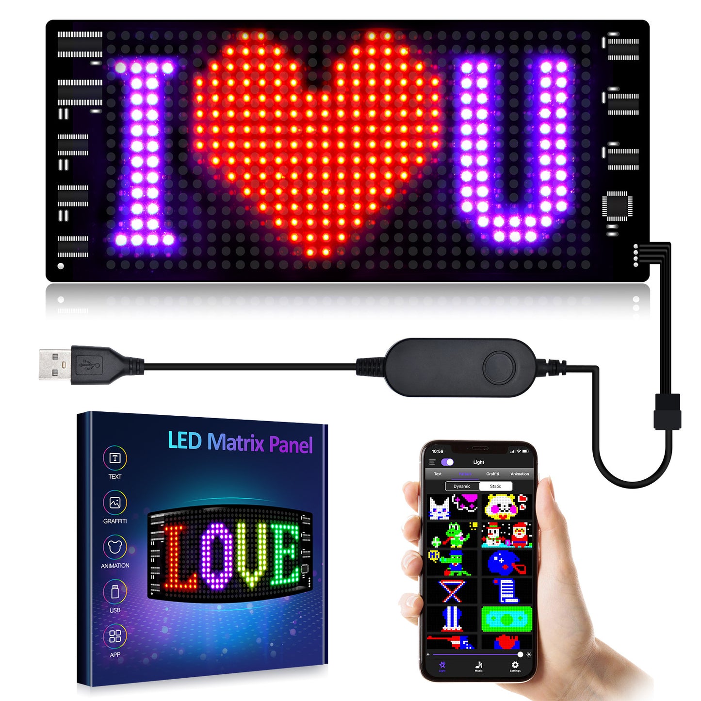 Programmable LED Ultra-thin Display Screen Car Sign